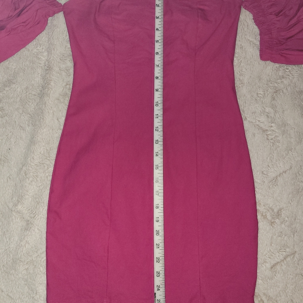 Blue Blush Hot Pink Bodycon Mini Dress - Picture 9 of 10